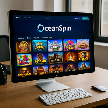 OceanSpin - Desktop Platform Design - Polish Casino Interface